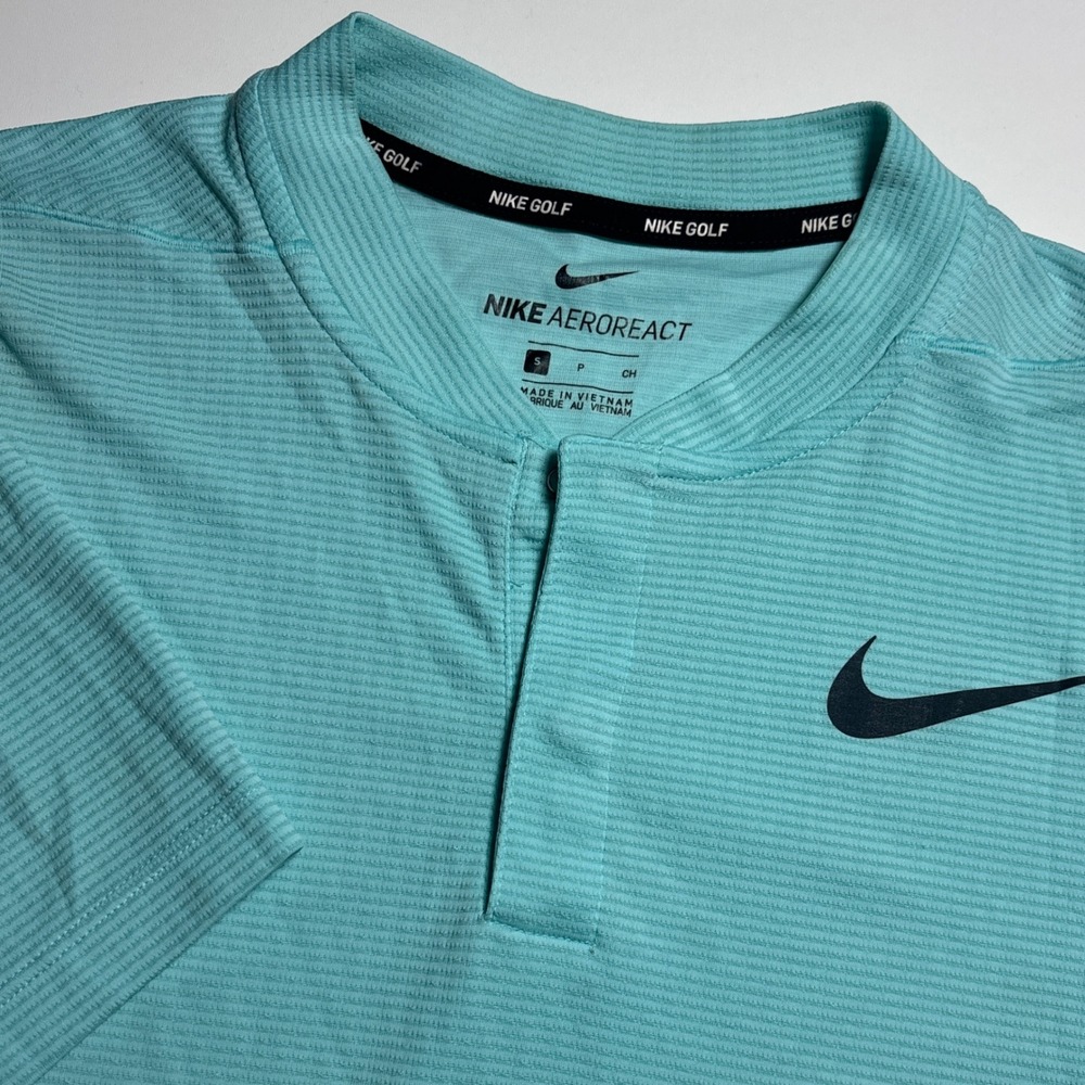 Nike Blade Collar Mens Small Performance Golf AeroReact Polo Shirt